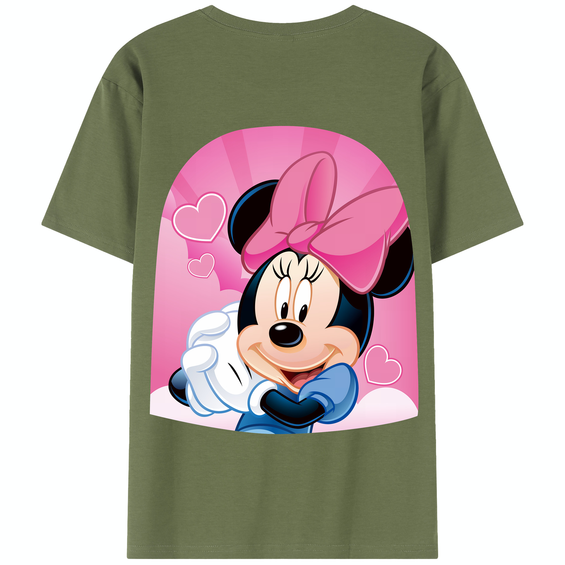 （画像用） ミッキーマウス Mickey Mouse 綿100％半袖Tシャツ（背面プリント）